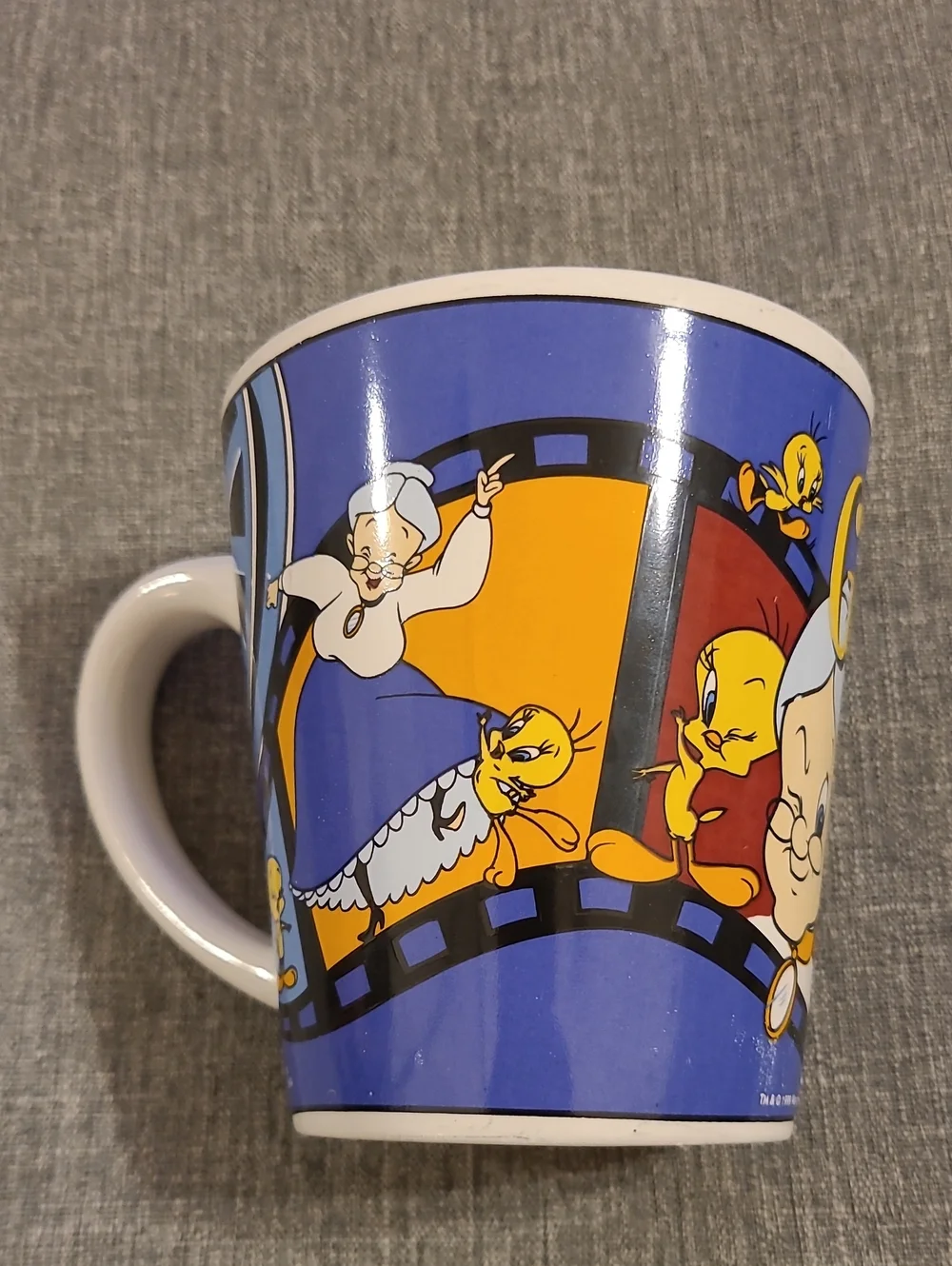 Vintage Warner Bros Grandma Mug With Tweety Bird.